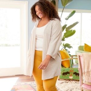 NWT Donni Ribbed Cardigan Pockets OSFA